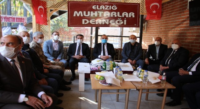 Elazığ protokolü, muhtarlarla bir araya geldi