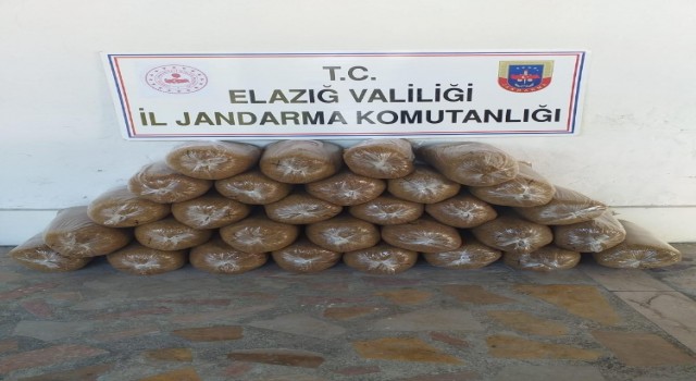 Elazığda 150 kilogram kaçak tütün elegeçirildi