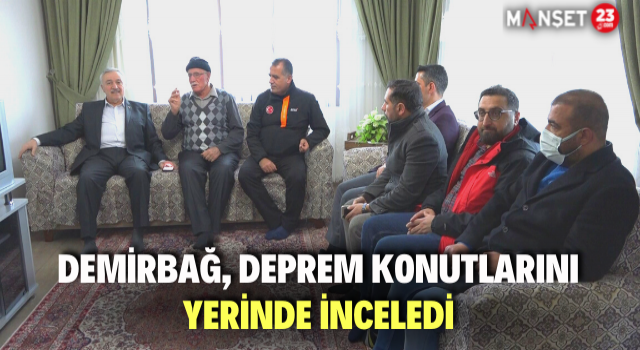 AK Parti Elazığ Milletvekili Zülfü Demirbağ, Deprem Konutlarını Yerinde İnceledi