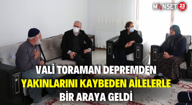 Elazığ Valisi Ömer Toraman Depremden Yakınlarını Kaybeden Ailelerle Bir Araya Geldi