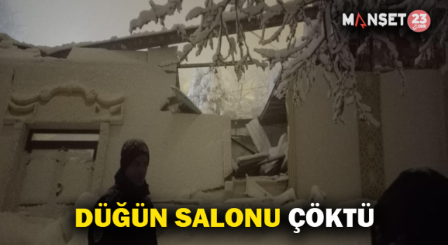 Kar Yağışı Nedeniyle Düğün Salonu Çöktü