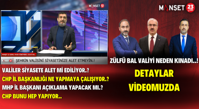 CHP İl Başkanlığından Yine Yeniden Vali Polemiği