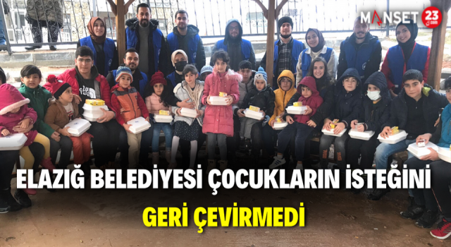 Elazığ Belediyesi Çocukların İsteğini Geri Çevirmedi