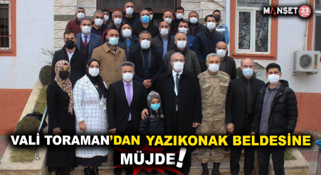 Vali Toraman’dan Yazıkonak Beldesine Kültür Merkezi Müjdesi