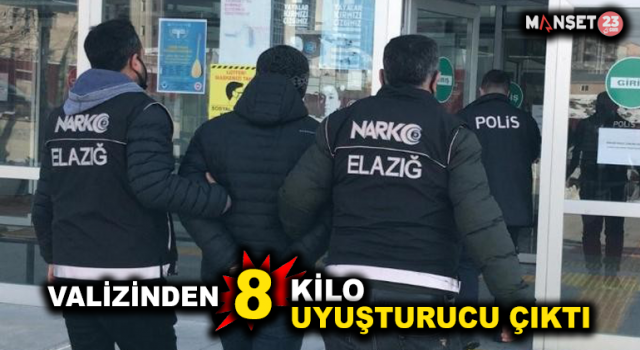 Valizinden 8 Kilo Uyuşturucu Çıkan Zanlı Tutuklandı