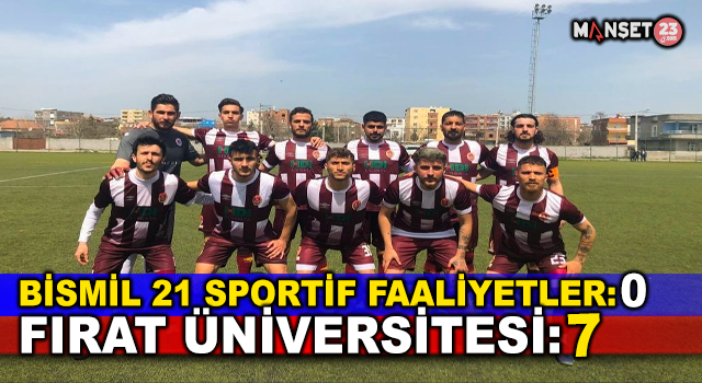 BAL: Bismil 21 Sportif Faaliyetler: 0 - Fırat Üniversitesi: 7