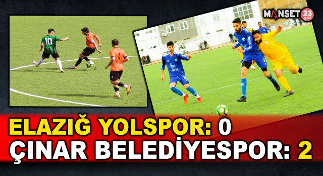 BAL: Elazığ Yolspor: 0 - Çınar Belediyespor: 2