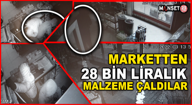 Demir Kırma Makasıyla Girdikleri Manavdan 28 Bin Liralık Malzeme Çaldılar