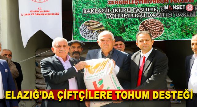 Elazığ’da Çiftçilere Tohum Desteği Sağlandı