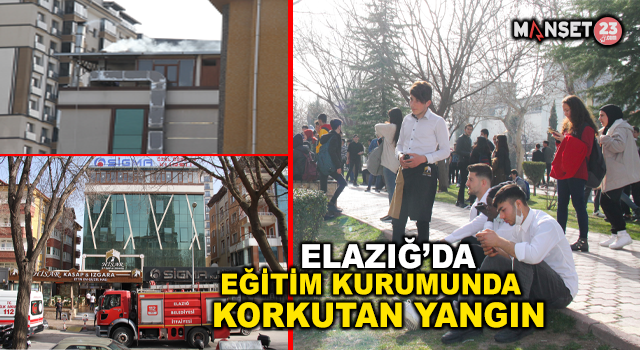 Elazığ'da Faciadan Dönüldü: Eğitim Kurumundaki Yangın Yürekleri Ağızlara Getirdi