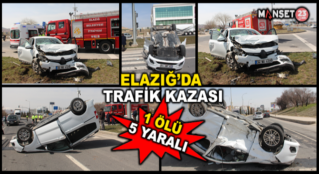 Elazığ’da Trafik Kazası: 1 Ölü, 5 Yaralı