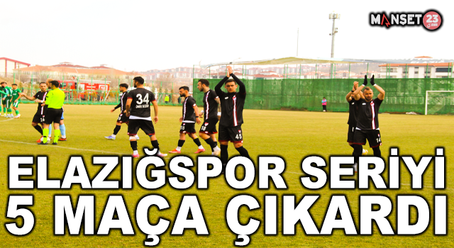 Elazığspor, Seriyi 5 Maça Çıkardı