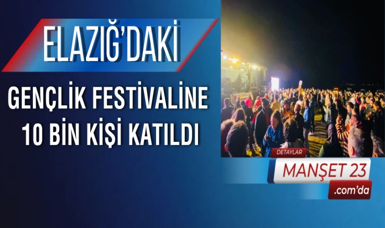 Elazığ’daki Gençlik Festivaline 10 Bin Kişi Katıldı