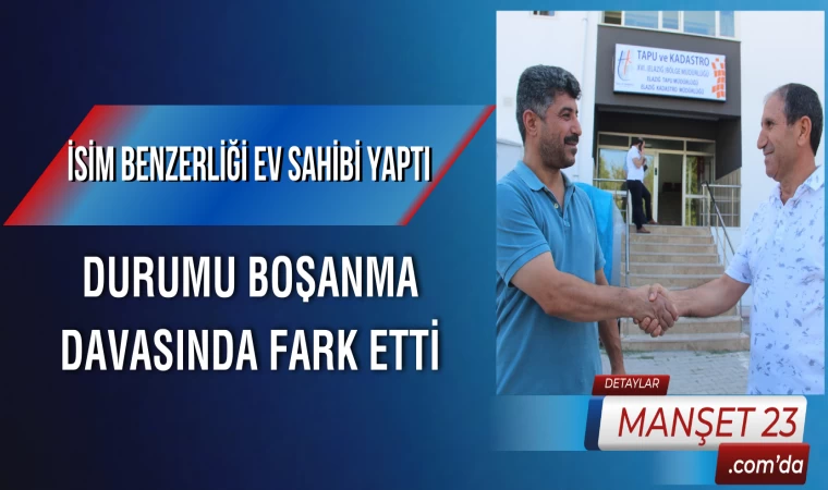 İsim Benzerliği Ev Sahibi Yaptı, Durumu Boşanma Davasında Fark Etti