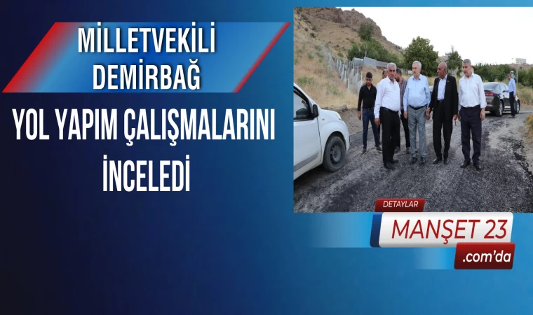 Milletvekili Demirbağ, Yol Yapım Çalışmalarını İnceledi