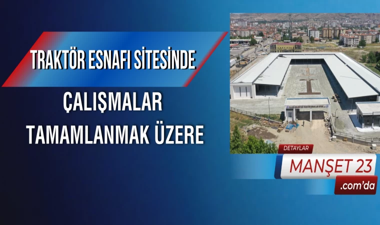 Traktör Esnafı Sitesinde Çalışmalar Tamamlanmak Üzere