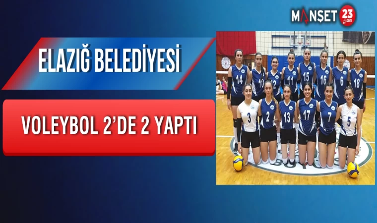 Elazığ Belediyesi Voleybol 2’de 2 yaptı