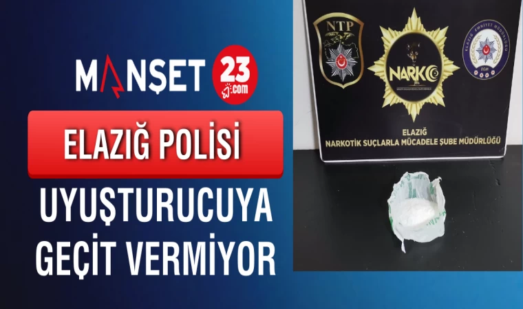 Elazığ Polisi Uyuşturucuya Geçit Vermiyor