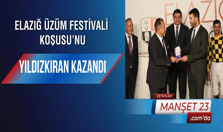 Elazığ Üzüm Festivali Koşusu’nu Yıldızkıran Kazandı