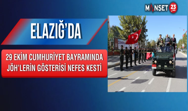 Elazığ’da 29 Ekim Cumhuriyet Bayramında JÖH’lerin Gösterisi Nefes Kesti