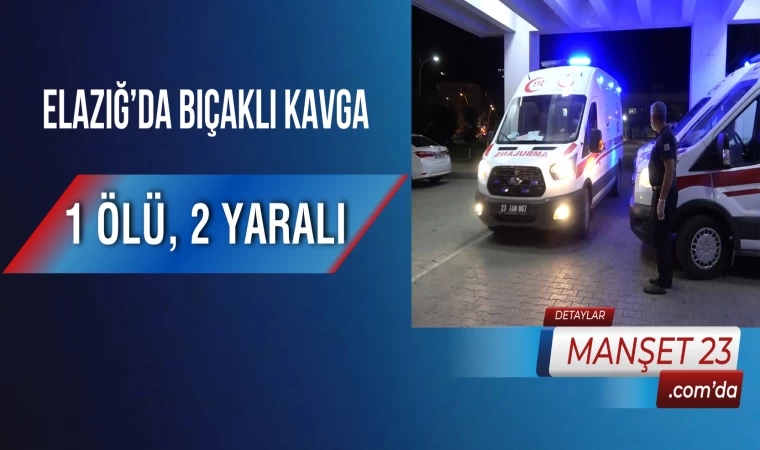 Elazığ’da Bıçaklı Kavga: 1 Ölü, 2 Yaralı