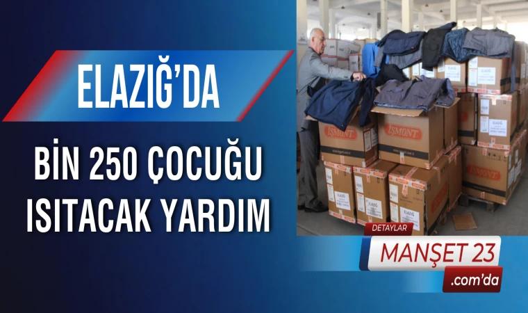 Elazığ’da Bin 250 Çocuğu Isıtacak Yardım