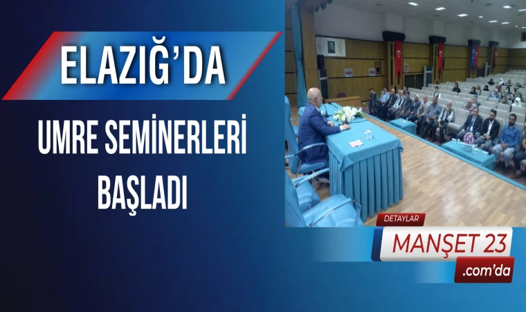 Elazığ’da Umre Seminerleri Başladı