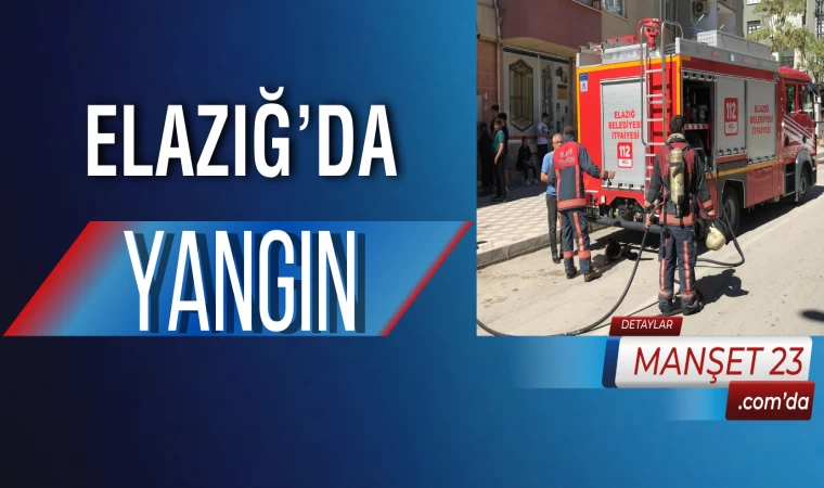 Elazığ’da Yangın