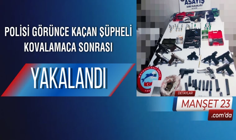 Polisi Görünce Kaçan Şüpheli Kovalamaca Sonrası Yakalandı