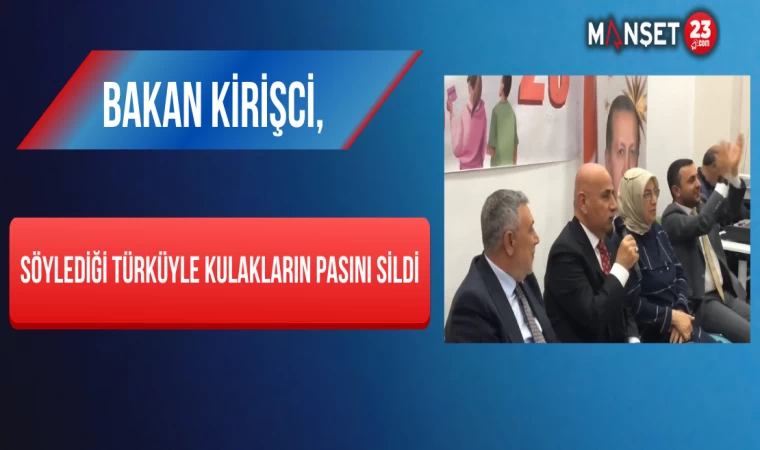 Bakan Kirişci, Söylediği Türküyle Kulakların Pasını Sildi