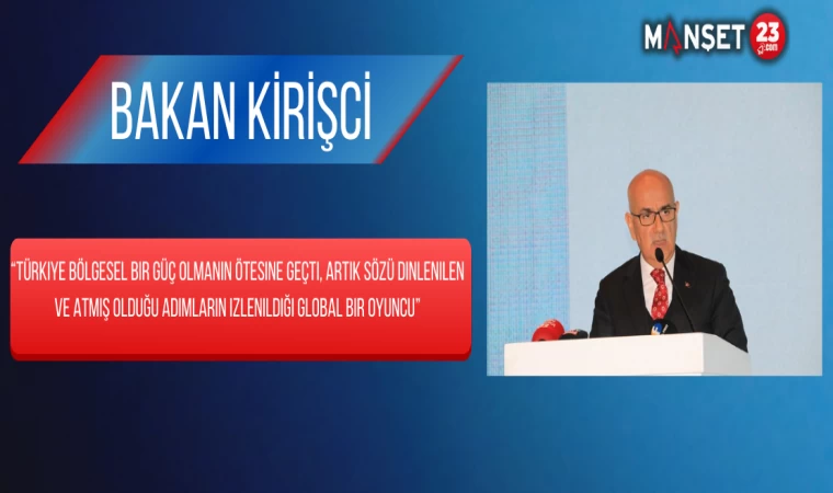 Bakan Kirişci: “Türkiye Bölgesel Bir Güç Olmanın Ötesine Geçti, Artık Sözü Dinlenilen Ve Atmış Olduğu Adımların İzlenildiği Global Bir Oyuncu”