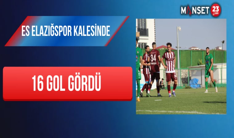 ES Elazığspor Kalesinde 16 Gol Gördü