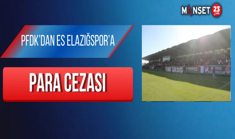 PFDK’dan ES Elazığspor’a para cezası