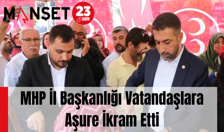 MHP İl Başkanlığı Vatandaşlara Aşure İkram Etti