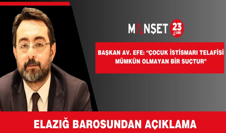 Başkan Av. Efe: “Çocuk İstismarı Telafisi Mümkün Olmayan Bir Suçtur”