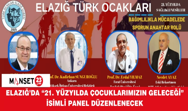 Elazığ’da “21. Yüzyılda Çocuklarımızın Geleceği” İsimli Panel Düzenlenecek