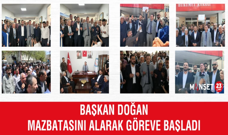 Keban Belediye Başkanı Doğan, Mazbatasını Aldı