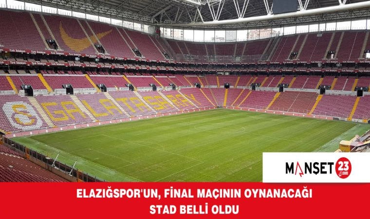 Elazığspor'un, Final Maçının Oynanacağı Stad Belli Oldu