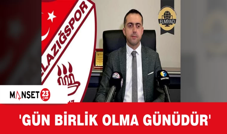 'Gün Birlik Olma Günüdür'