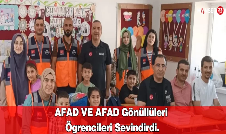 AFAD VE AFAD Gönüllüleri Öğrencileri Sevindirdi