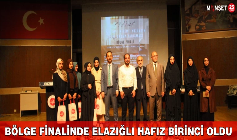 Bölge Finalinde Elazığlı Hafız Birinci Oldu