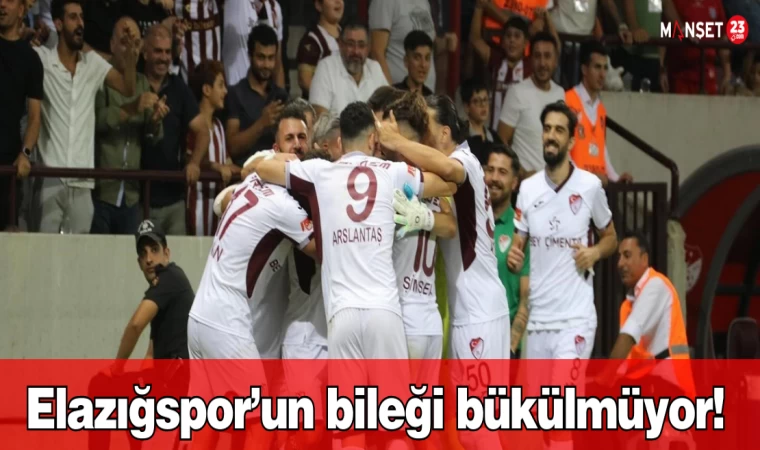 Elazığspor’un bileği bükülmüyor!