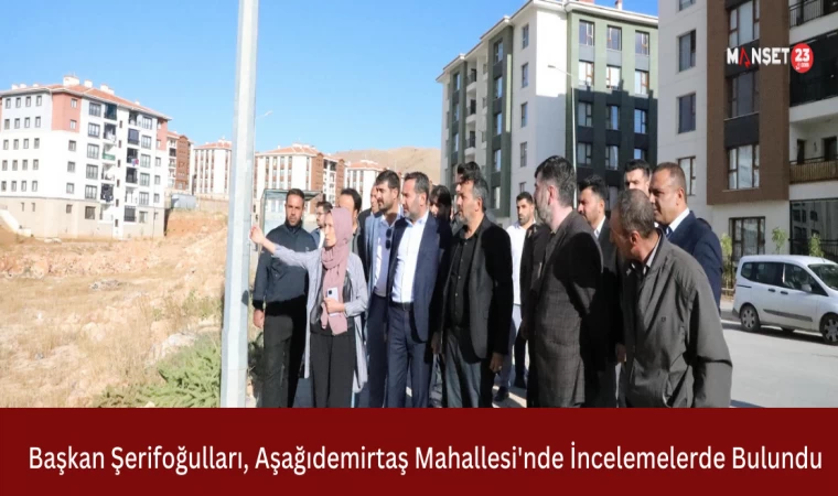 Başkan Şerifoğulları, Aşağıdemirtaş Mahallesi'nde İncelemelerde Bulundu