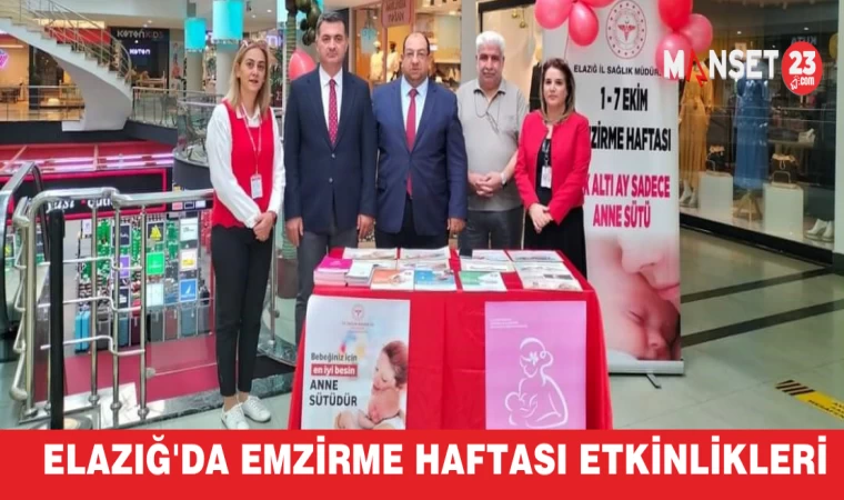 Elazığ'da Emzirme Haftası Etkinlikleri