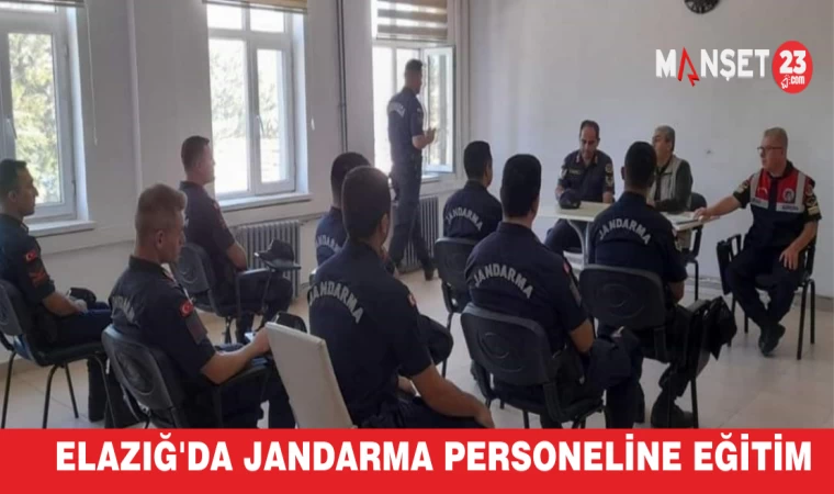 Elazığ'da Jandarma Personeline Eğitim