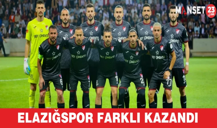 Elazığspor farklı kazandı