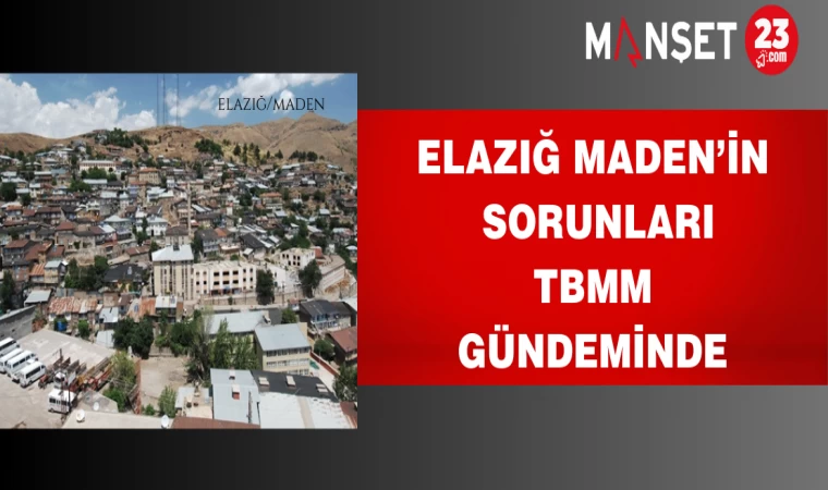 Elazığ Maden’in sorunları TBMM gündeminde