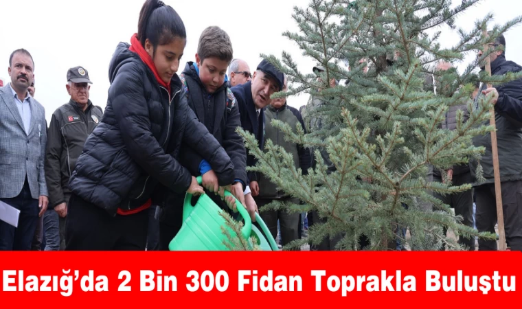 Elazığ’da 2 Bin 300 Fidan Toprakla Buluştu