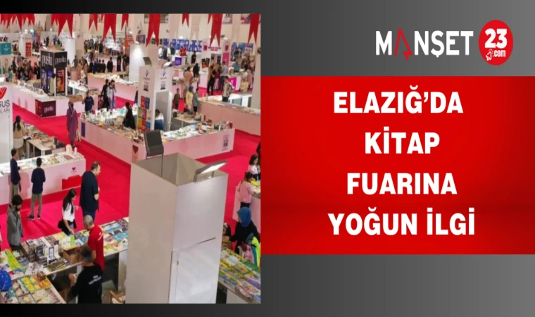 Elazığ’da kitap fuarına yoğun ilgi