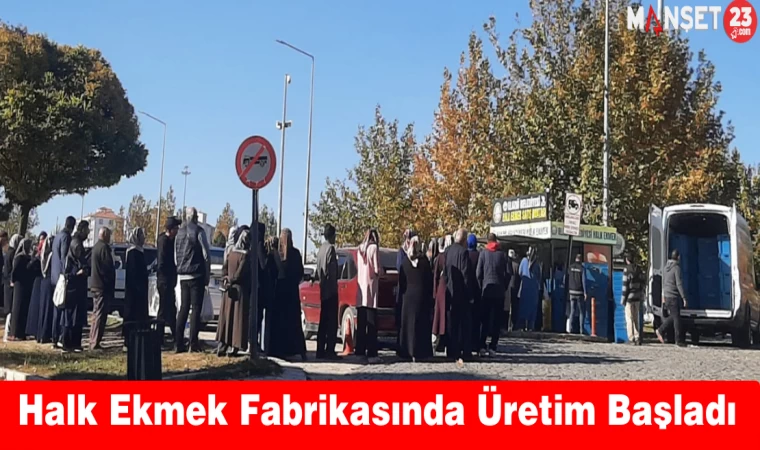 Halk Ekmek Fabrikasında Üretim Başladı